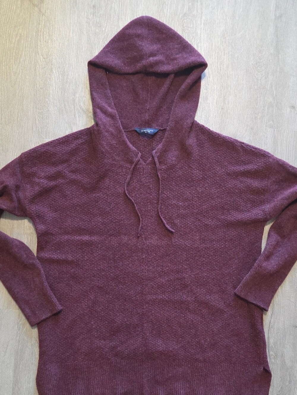 Denver Hayes Maroon Hooded Knit Pullover